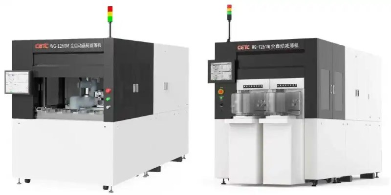 【事关 #半导体 材料！两款国产设备顺利交付】从中电科电子装备集团有限公司获悉，近日，由电科装备下属北京中电科公司自主研制的国内首台套12英寸碳化硅晶锭减薄设备、衬底减薄设备成功发货，顺利交付行业龙头企业，标志着国产设备在大尺寸碳化硅加工领域实现新突破，为大尺寸衬底产能升级提供重要装备保障