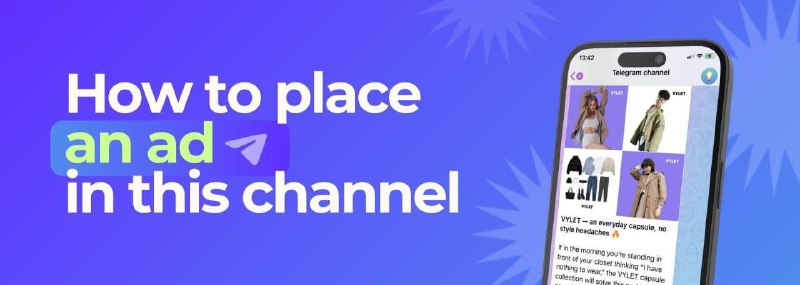 📢 Advertising in this channelYou can place an ad via Telega․io. It takes just a few minutes.Formats and current rates: View details