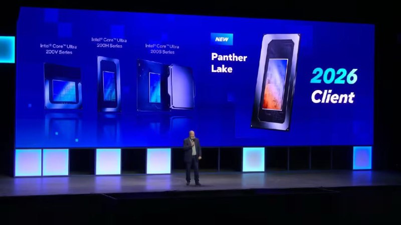 【英特尔：18A工艺的Panther Lake处理器将在2025量产，大量产品2026上市】华尔街见闻4月2日获悉，英特尔下一代客户端处理器 “Panther Lake”将在2025年晚些时候量产
